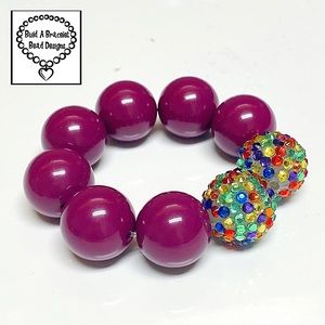 Holiday Jewel Tone Merlot Bracelet